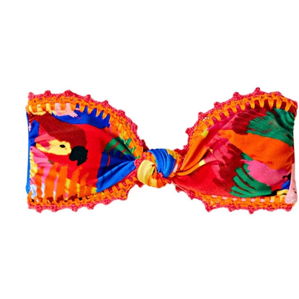 Farm Rio Macaw Party Bandeau Bikini Top and bottom - Picture 3 of 7